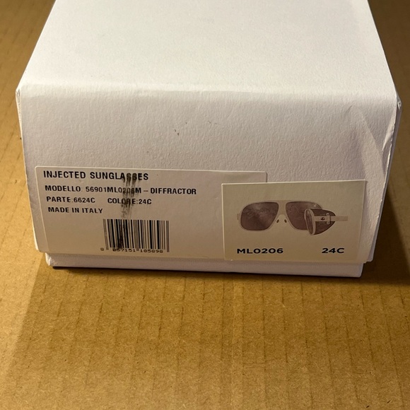 Authentic Moncler Diffractor Smoke Silver Flash oversized Unisex sun glasses - Picture 11 of 12